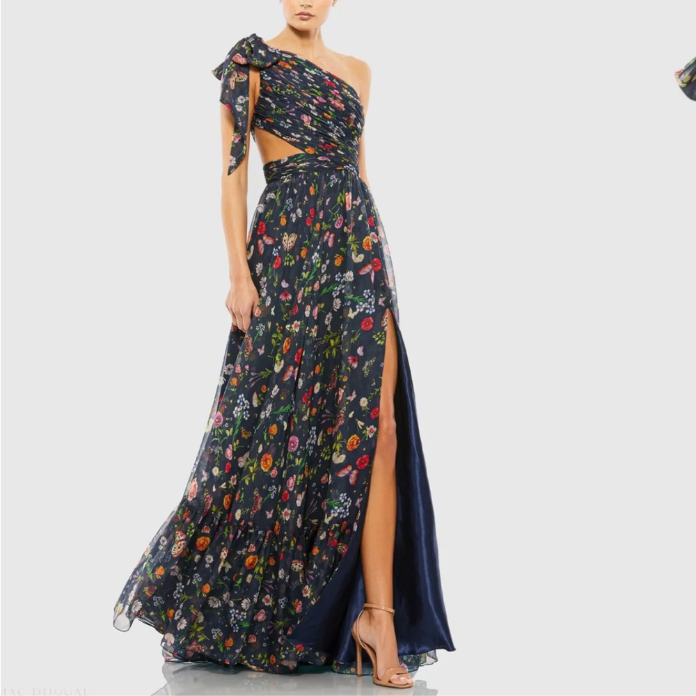 Mac Duggal Floral Maxi Dress